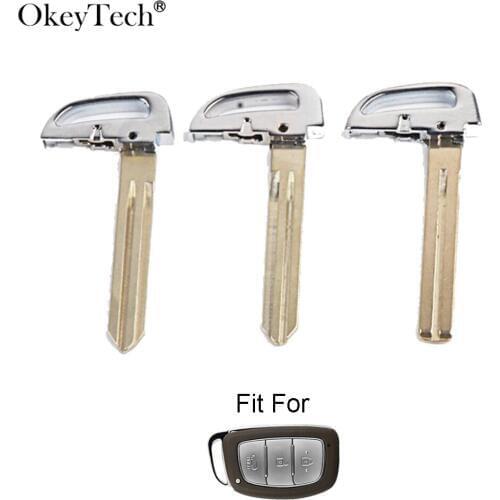 OkeyTech Smart Card Insert Small Key For Hyundai I30 IX25 IX35 Elantra Sonata Verna Creta Tucson Solar Remote Replacement Key