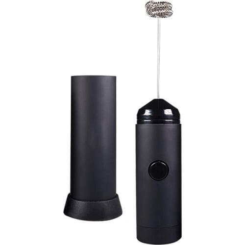 SANQ Mini Handheld Milk Frother - Battery Operated Electric Foam Maker | Includes Kitchen Stand,Latte Hot Milk Eggbeater ,Coff