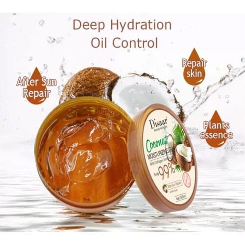 Skin Care Face Cream Lightening Fine Lines Shrink Pore Gel Moisturizing Day Cream LAIKOU 99% Coconut Moisturizing Gel