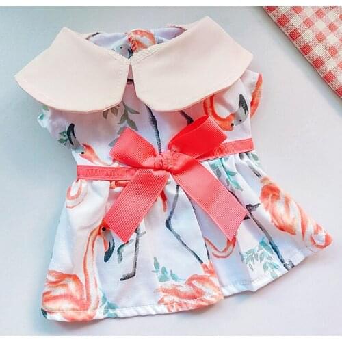 Spring and Summer Thin Dog Skirt Teddy Chihuahua Miniature Pinscher Pomeranian Yorkshire Cat Dog Clothes Summer Princess Dress