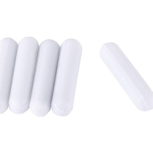 White Color PTFE Stir Bar Laboratory Stirrer Flea Lab Spin Spinner For Magnetic Mixer Magnetic Stirrer Cylindrical Magnet Rotor