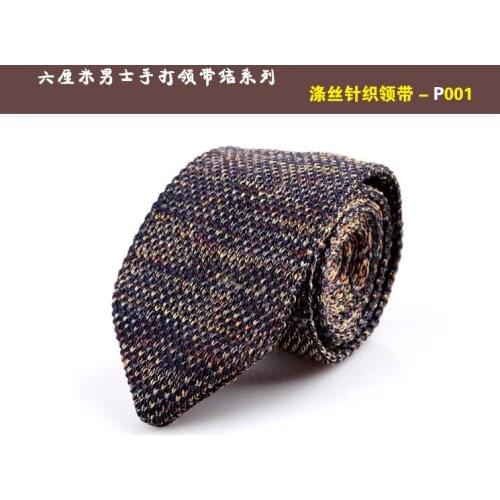 Knitted tie unisex Korean version of the British retro fashion wool hand-made tide sharp pointed tip