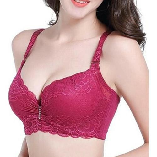 YANDW New Lace Bralette Embroidered Underwire Everyday Women Sexy Bras C D 36 38 40 42 44 46 6 Colors Brassieres