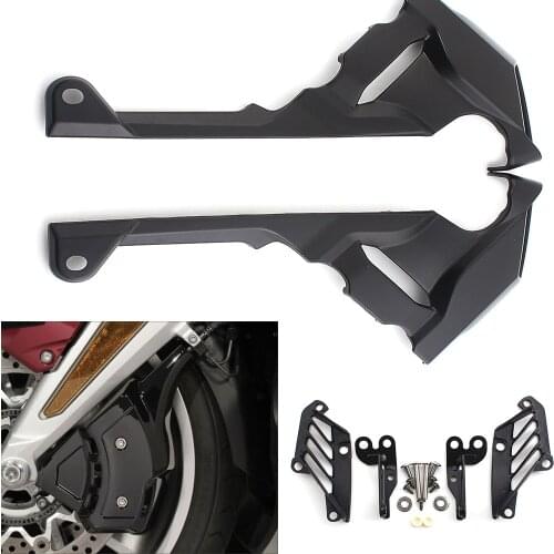 Motorcycle Vivid Black Front Caliper Cover Case Side Guard Trims For Honda Goldwing GL1800 18-up MotorBike Fairing Accessories