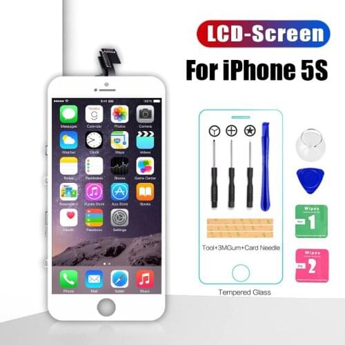 Good Quality Replacement for Iphone 5 5C 5S SE LCD Display Screen Part with Touch Digitizer Assembly Black and White For 4 4S