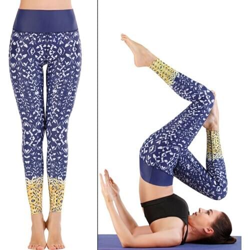 Women Yoga Leggings High Waist Running Pants Workout Tights Swim Surf Diving Snorkeling GYM Exercise Capris Printed