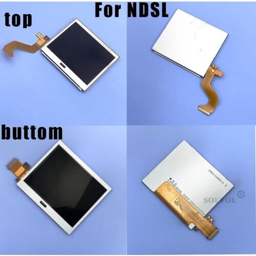 Top Bottom LCD Display Screen For Nintendo NDS DS Lite N DSL Game Console Bottom Down LCD Screen For ND SL NDSL Replacement