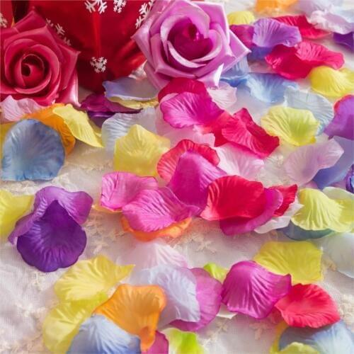 Wholesale 10000packs Various Colors Silk Flower Rose Petals Wedding Party Decorations