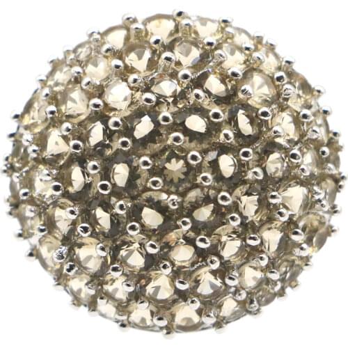 A00596 Jazaz 925 Sterling Silver Minimalist Golden Twist Finger Opening Adjustable Ring for Women Street Jewelry Daily Wear