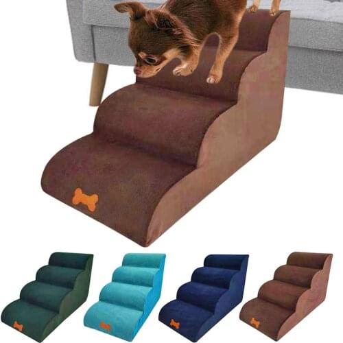 Large Size 4-Tier Training Play Steps High Breathable for Dog Cat Puppy Kitten Play Stairs Pet Stairs Coat Removable Washable
