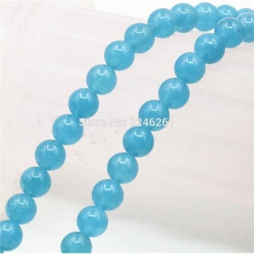 6mm Ornaments Round Blue Amazonite Stone Christmas Gifts DIY Jewelry Making Crafts Loose Beads 15inch Women Girl Accessory Part
