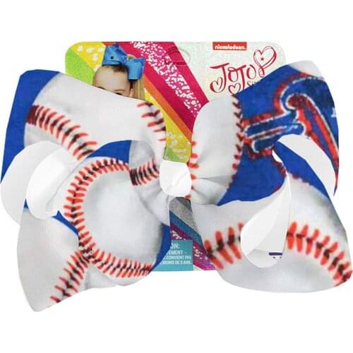 7inch Glitter volleyball Bow hair clip Softball Team Baseball hair bow hairpin for girl student school bows Hair accessories