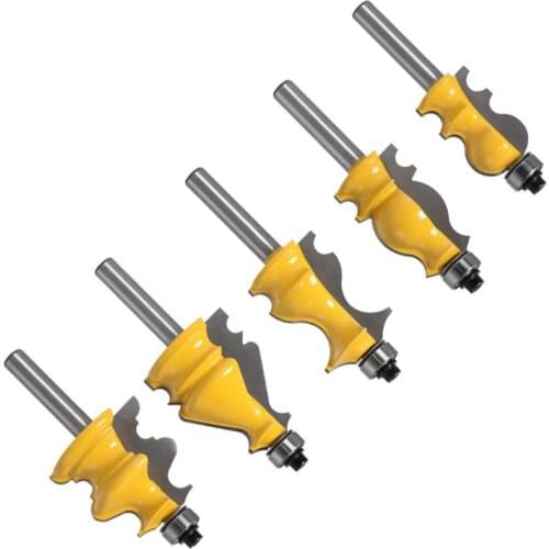 8mm Shank Molding Handdrail Router Bit Architectural Groving Cutter For Woodwork M7DA