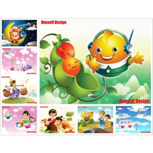 Hot 5D diamond embroidery Full Set Cartoon Kid 5D diamond mosaic sale rhinestone pictures beaded embroidery Children Day Gift