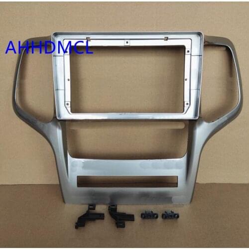Car Fascia Navigation Fascias Dash Frame Kit For 9" Android Multimedia Player For Grand Cherokee 2007 2008 2009 2010 2011 - 2013