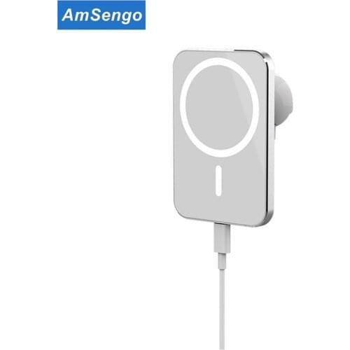 Magnet Car Charger For iPhone 12 Pro Max 15W Wireless Charger Car Phone Holder Fast Charging Car Wireless Charger Mount