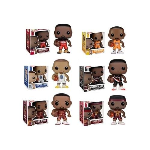 Funko Basketball star James-Kobe- Stephen Curry -Kyrie Irving -John Wall Vinyl Dolls Figure Collection Limited Edition Model Toy