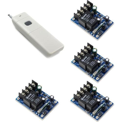 DC12-48V Wide Voltage Wireless Remote Control Switch Radio Light Switch 1CH Relay Module Wireless Receiver Remote Transmitter