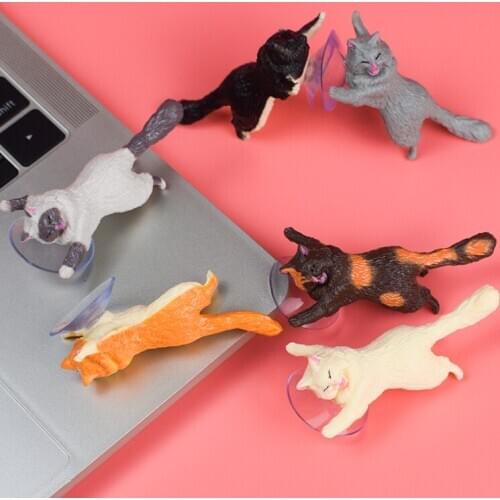 Hot 3D Phone Holder Universal Cat Support Resin Mobile Holder Stand Sucker Tablets Desk Sucker Design Funny Phone Socket