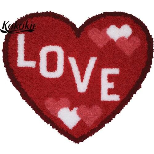 Diy rug carpet latch hook kits rug tapijt diy needle for carpet embroidery handwerken knooppakket floor mat home decoration