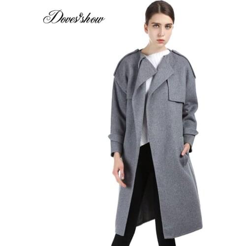 Doves Show Women's Gray Coats