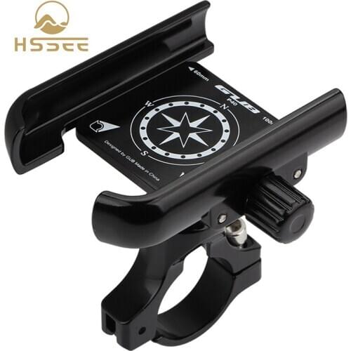 HSSEE 2021 Bicycle phone holder thickened aluminum alloy 360°rotating bike phone holder road bike MTB motorcycle phone holder