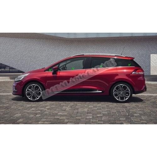 For Renault Clio 4 Sport Tourer Chrome Window Moulding Window Frame Framework Auto Accessory Diffüser Spilitter Car-styling