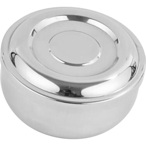 Korean Stainless Rice Bowl Hygienic Sanitary Dish Traditional Bowl with Lid
