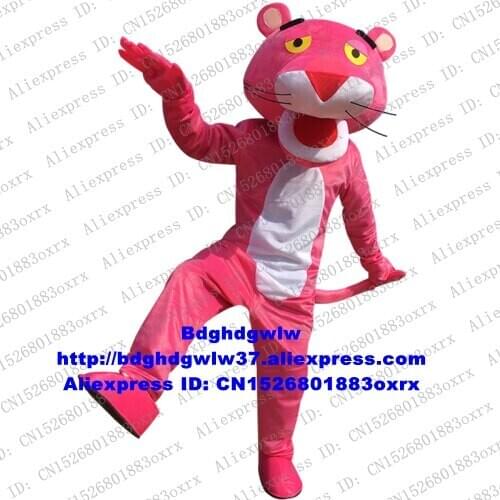 Pink Panther Leopard Mascot Costume Adult Cartoon Character Pedagogical Exhibition High Street Mall CX4014 Free Shipping