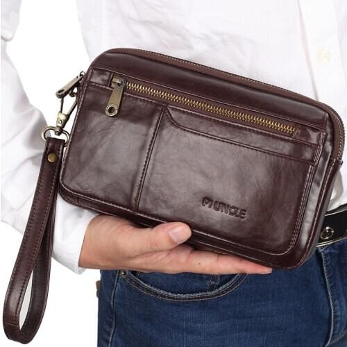 Leather Clutch New Fashion Exquisite Mens Business Trend Envelope Bag Handbag High Quality Clutch Large Capacity