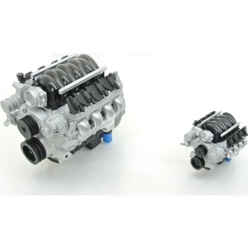 1/181/24 Homemade Handmade V8 American Car Modified Engine, Resin Static Model, Exquisite Decoration, Scene Layout Collection