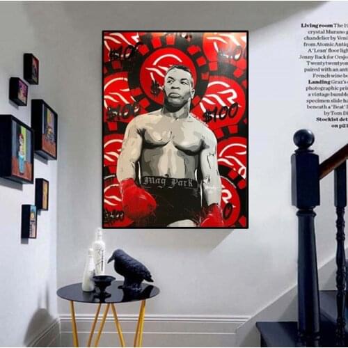 Limited Painting Professional Boxer Super Star Figure Painting Oil Painting By Hand Made On Canvas For Wall painting For Room