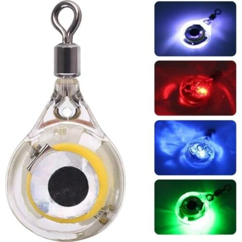 Small Size Fishing Lure Lights Night Fluorescent Glow LED Underwater Night Light Lures for Attracting Fish LED Fishing Supplies