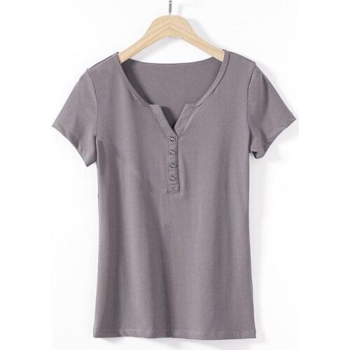 New High quality classic casual breathable fashion soft summer womens T-shirt
