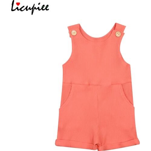 0-3 Years Fashion Newborn Toddler Sleeveless Romper Unisex Baby Boys Girls Short Jumpsuit One Piece Outfits Clothes