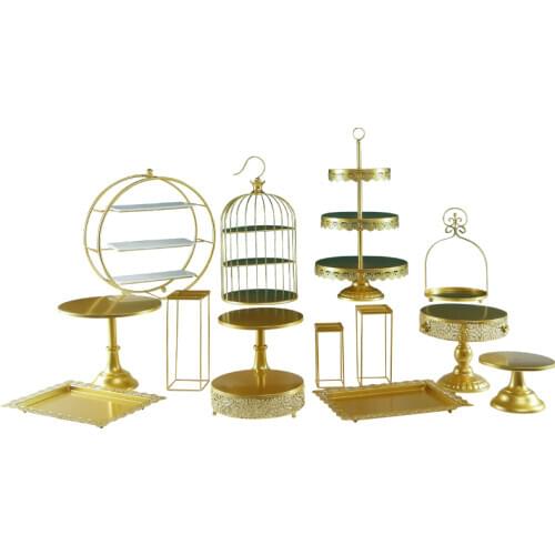 Cake Decorating Stand High Quality Gold with Black Wedding Tools for Cupcake/Fondant Dessert Table Party Supplier