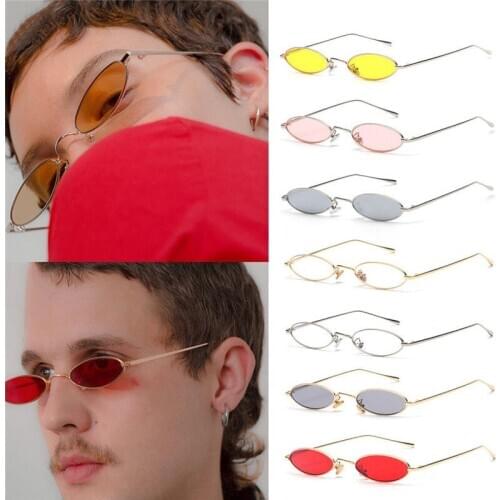 Vintage Small Steampunk Sunglasses Women Men Steam Punk Sun Glasses Metal Frame Oval Driving Glasses Drive Goggles