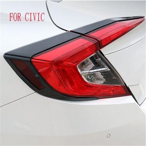 Fit For Honda Civic 10th Carbon fibre rear lights are decorated with a large lampshade after ABS plating Car accessories