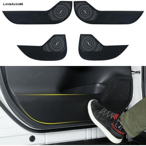 Car Door Protector Pad Door Plank Anti Kick Pad Anti-dirty Pad Mat Cover Sticker For Toyota RAV4 RAV-4 2019 2020 2021 Accessorie
