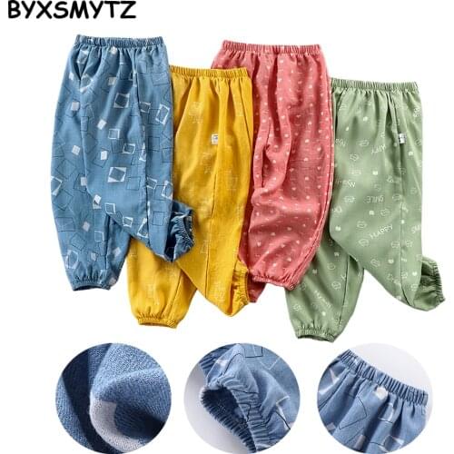 1-6 Years Childrens Pants Linen Cotton Boys Girls Casual Sport Pant Toddler Baby Enfant Children Trousers Kids Mosquito Pants