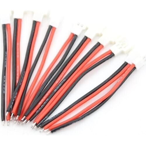 10cm 5pairs Flexible Flat Cable(FFC) 2.0mm 1S Lipo Battery Balance Charger Switch Wiring Cable Male Female For RC Parts & Accs