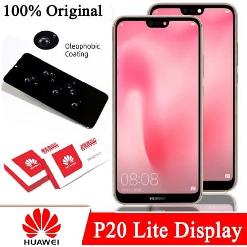 100% Original 5.84'' LCD with Frame for Huawei P20 Lite ANE-LX1 ANE-LX3 Nova 3e Display Touch Screen Digitizer Repair Parts