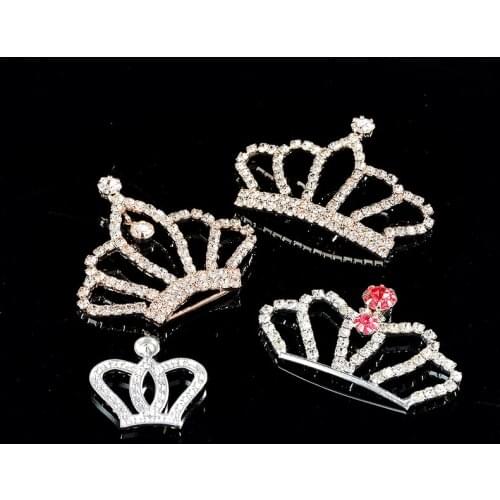 1p sparking crystal rhinestones crown accessory flatback embellishment diy handmade cake. headwear.brooch jewelry Hairpin making