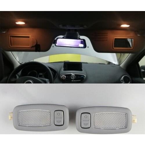 2Pcs OEM Genuine Interior Vanity Lamp LH RH Gray For Hyundai 2011-2015 i45 YF Sonata Elantra / AVANTE MD Forte / Koup K3