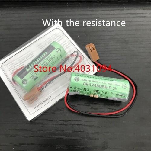 20pcs Original NEW CR17450SE-R 3V CR17450 17450 GE FANUC Replacement BATTERY A98L-0031-0012 A02B-0200 with Resistor