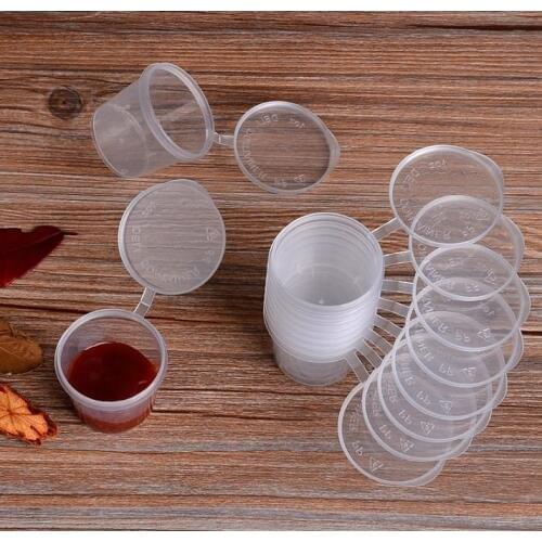 2000pcs 25ml 1oz Food grade PP seasoning cup Disposable tasting cup Salad sauce Take-out storage cup