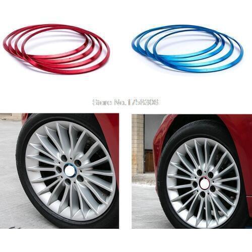 Angelguoguo 4 pcs Car Wheel hub cover Outer decorative ring modified for BMW 1 Series new 3 Series GT5 X1 X3 X5 X6