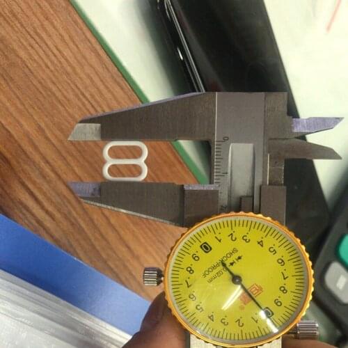 500Pcs Nylon Bra Strap Adjustment Rings/Sliders/Hook Fig 8 Lingerie Adjuster Sewing Crafts 9mm