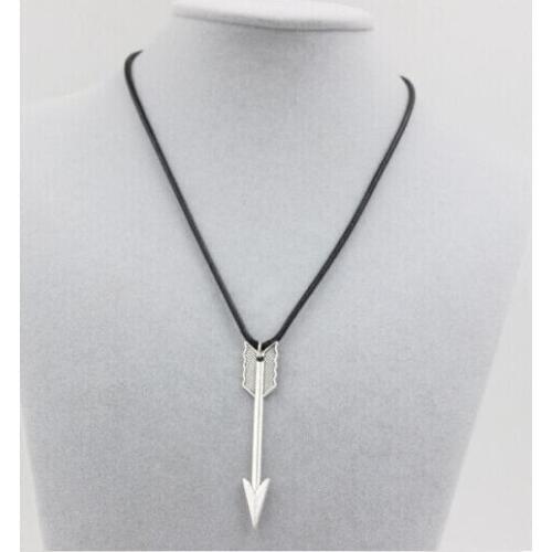 6pcs New fashion jewelry long chain arrow pendant necklace gift for women girl Free shipping