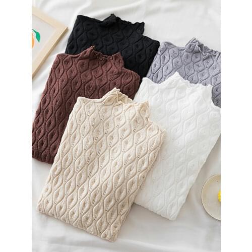 AOSSVIAO 2021 Cashmere Turtleneck Women Sweaters Autumn Winter Warm Pullover Slim Tops Knitted Sweater Jumper Soft Pull Female